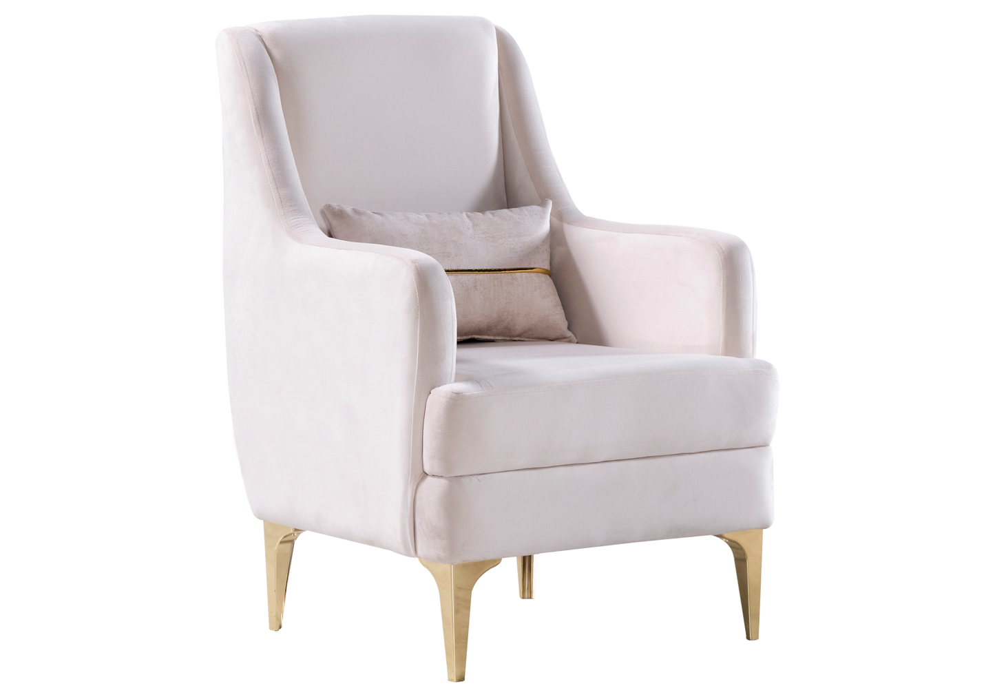 Canapé velours beige convertible avec coffre – LIVIA