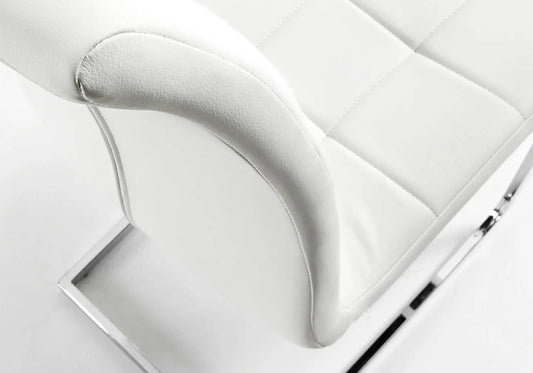 Chaise capitonné blanc SIA (lot de 6) New Design
