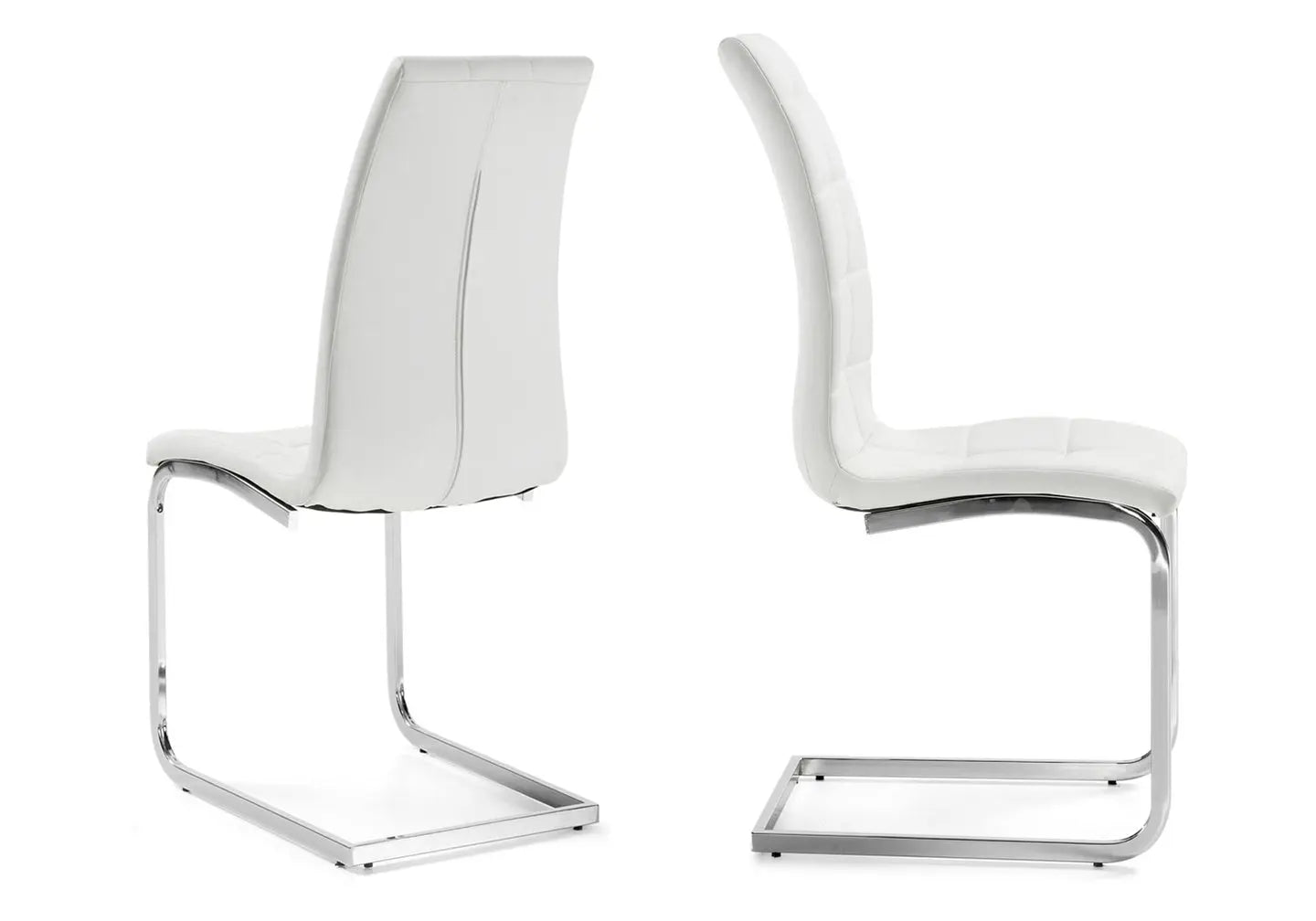 Chaise capitonné blanc SIA (lot de 6) New Design