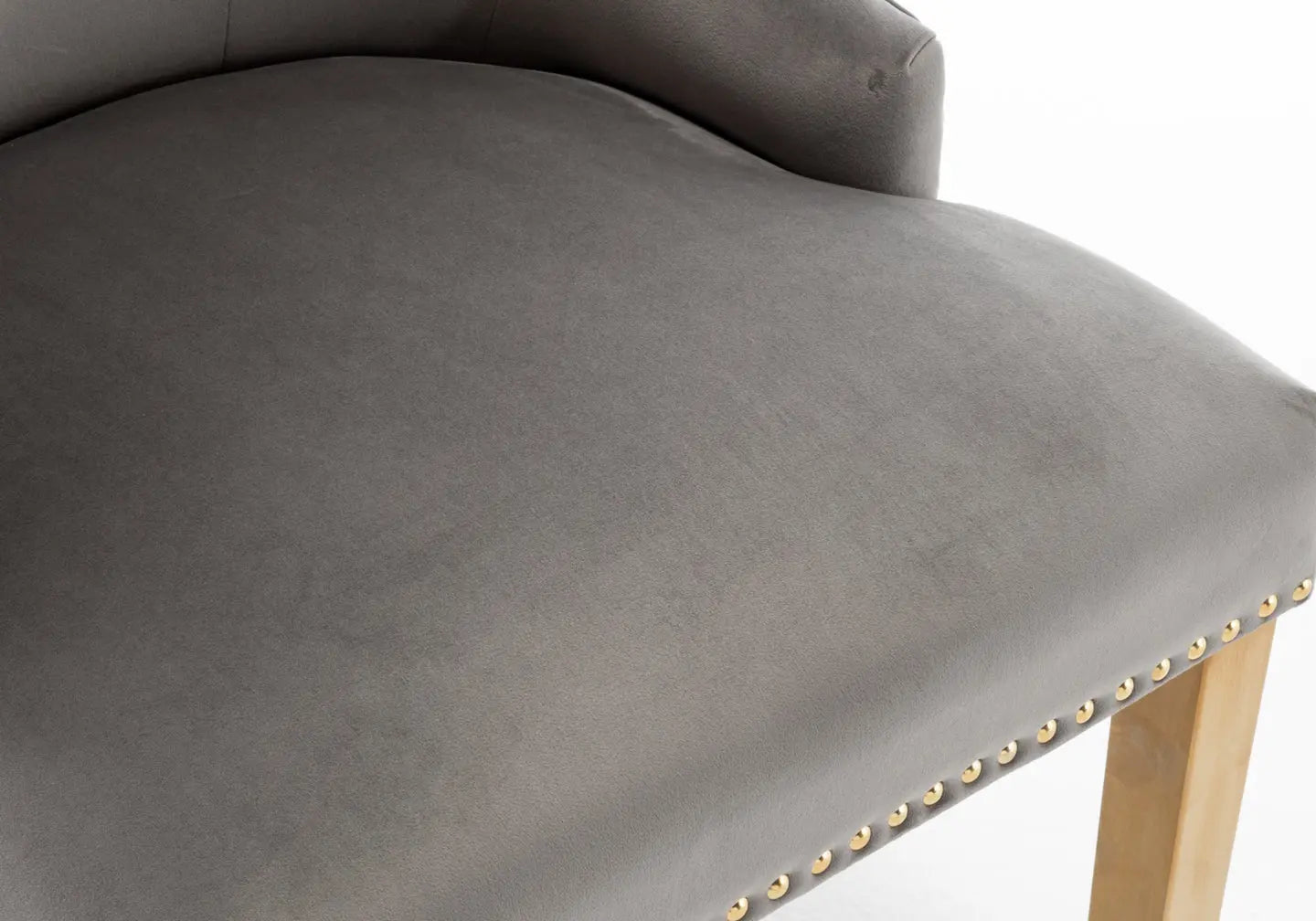 Chaise capitonnée dorée anthracite LIDY New Design