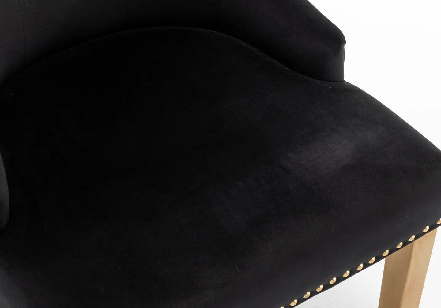 Chaise capitonnée dorée noir LIDY New Design