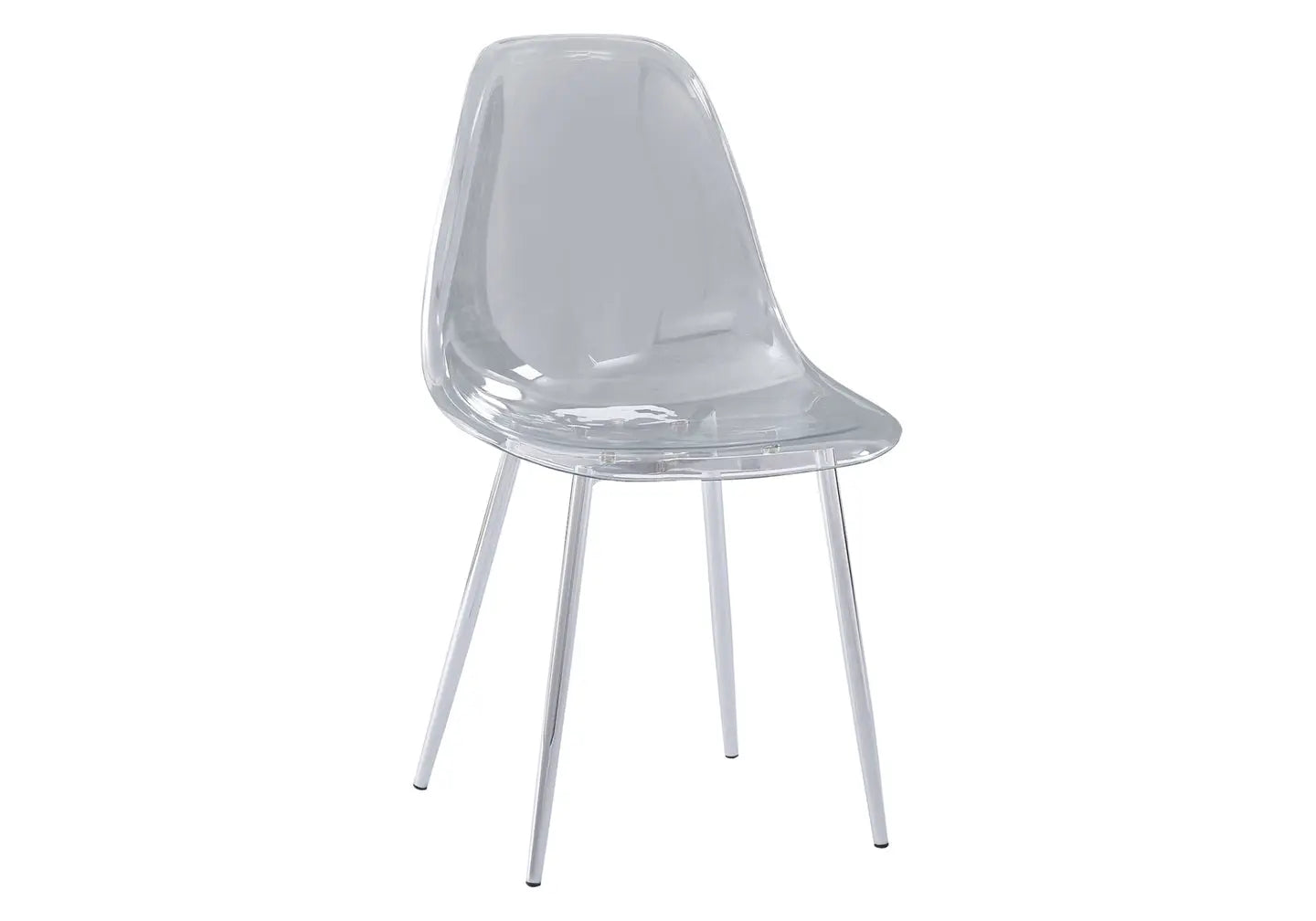 Chaise chromée transparente LOA (Lot de 6) New Design