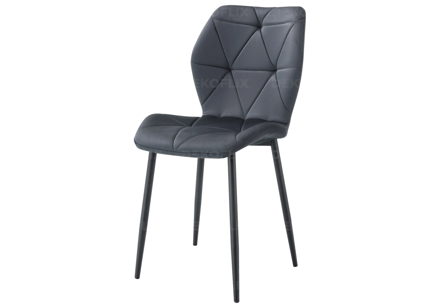 Chaise coquillage pieds noires anthracite NAVA New Design