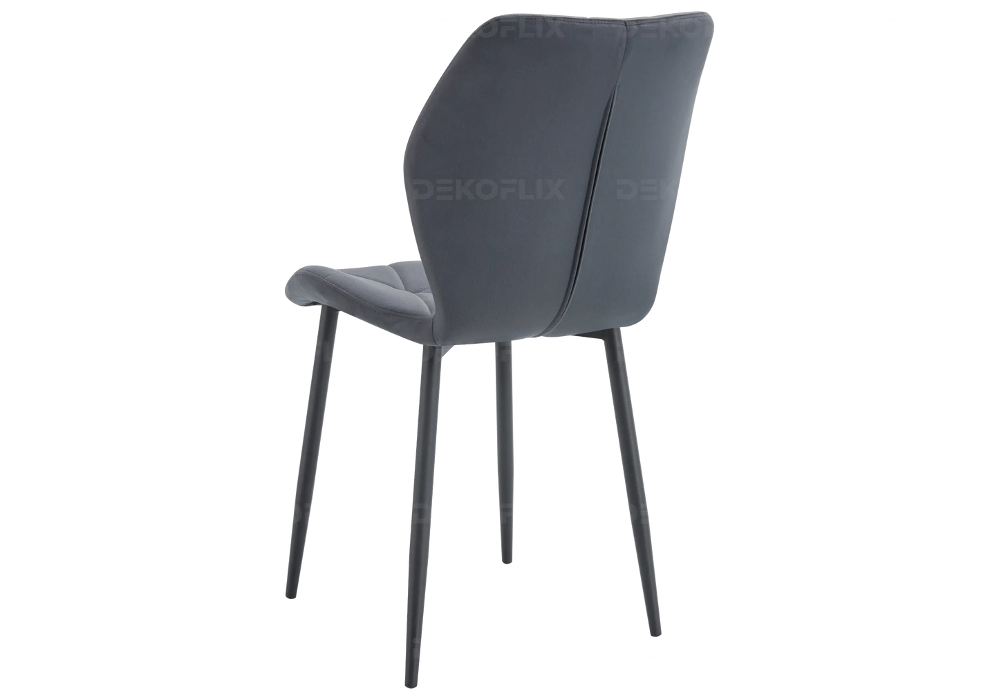 Chaise coquillage pieds noires anthracite NAVA New Design