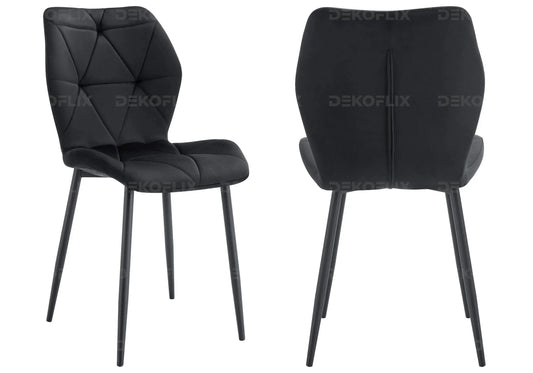 Chaise coquillage pieds noires vert sapin NAVA New Design