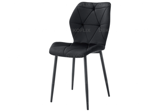 Chaise coquillage pieds noires noir NAVA New Design