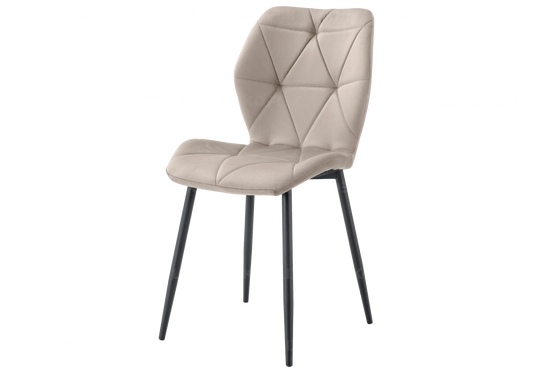 Chaise coquillage pieds noires taupe NAVA New Design