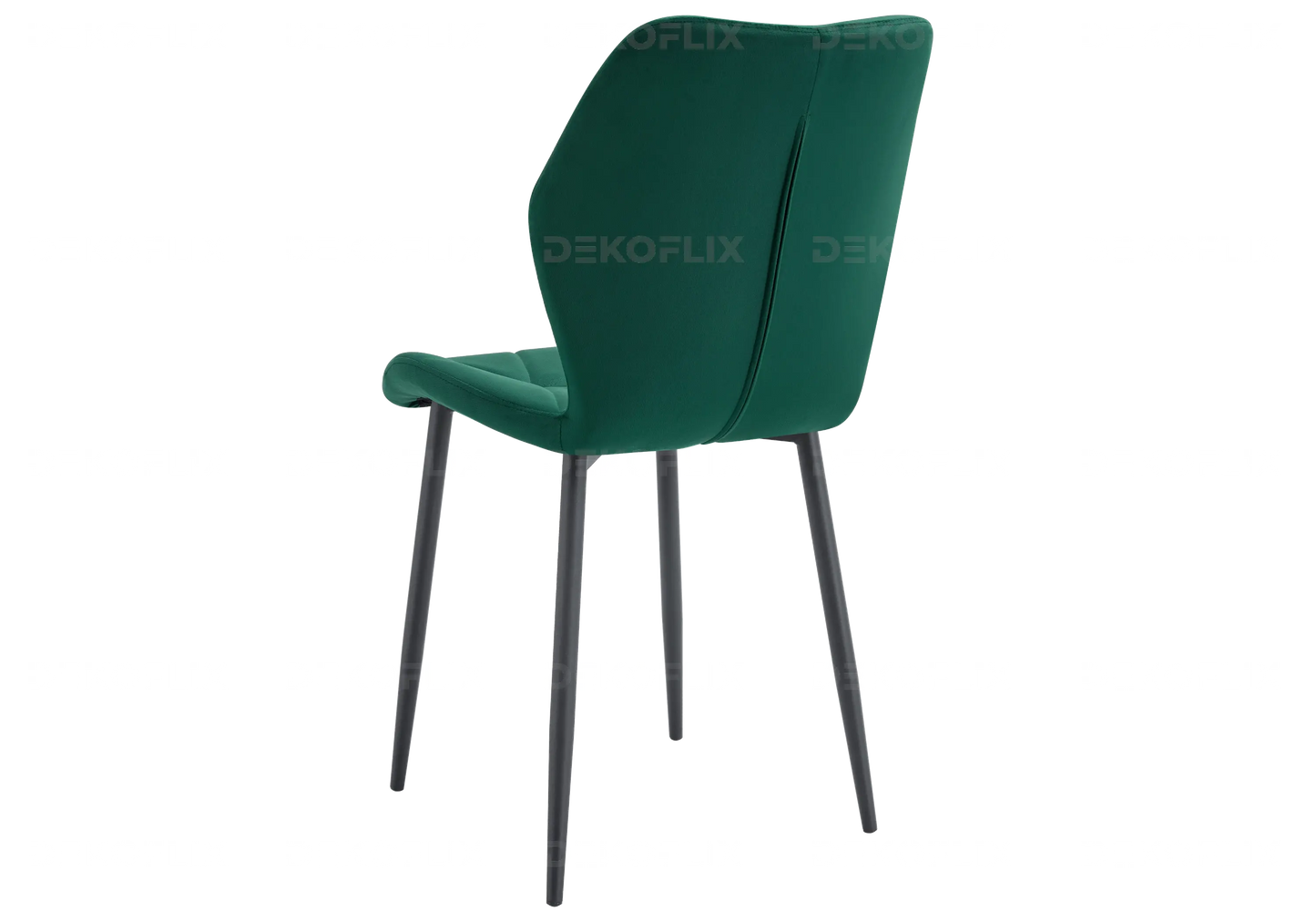 Chaise coquillage pieds noires vert sapin NAVA New Design