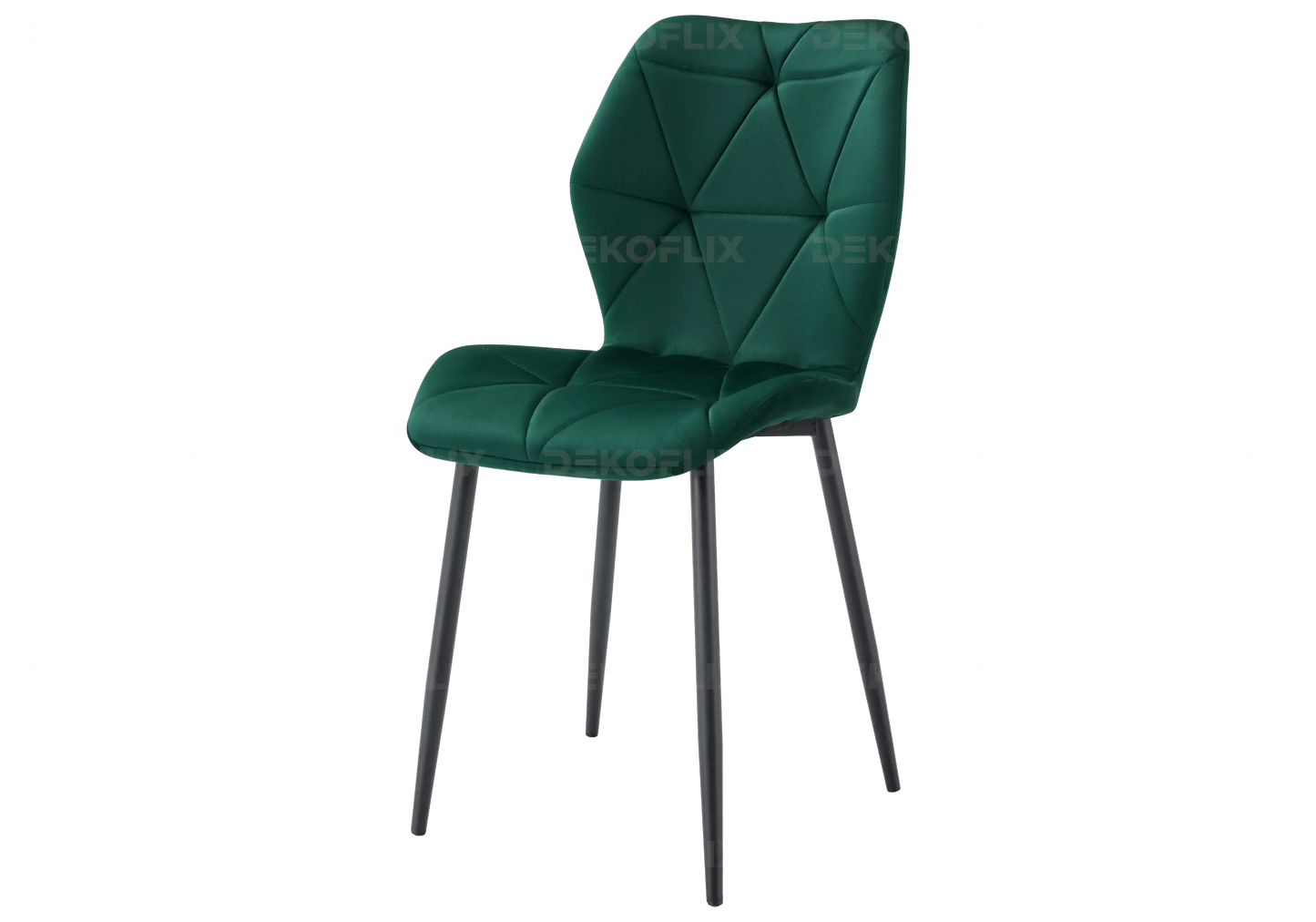 Chaise coquillage pieds noires vert sapin NAVA New Design