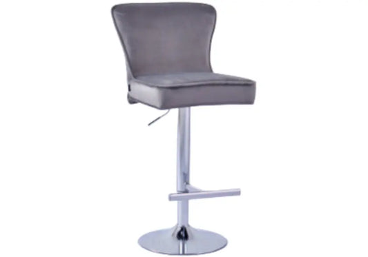 Chaise de bar capitonnée anthracite ENZO New Design