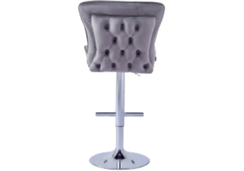 Chaise de bar capitonnée anthracite ENZO New Design