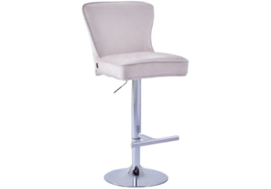 Chaise de bar capitonnée beige ENZO New Design