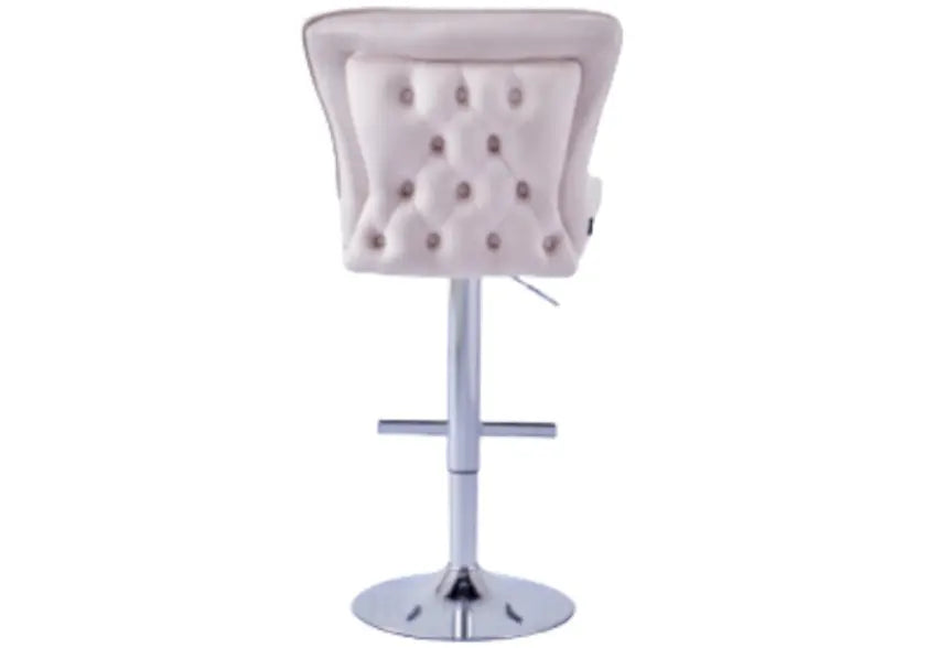 Chaise de bar capitonnée beige ENZO New Design