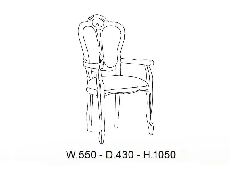 Chaise-fauteuil laqué beige GRETA (Lot de 2) Italian TM