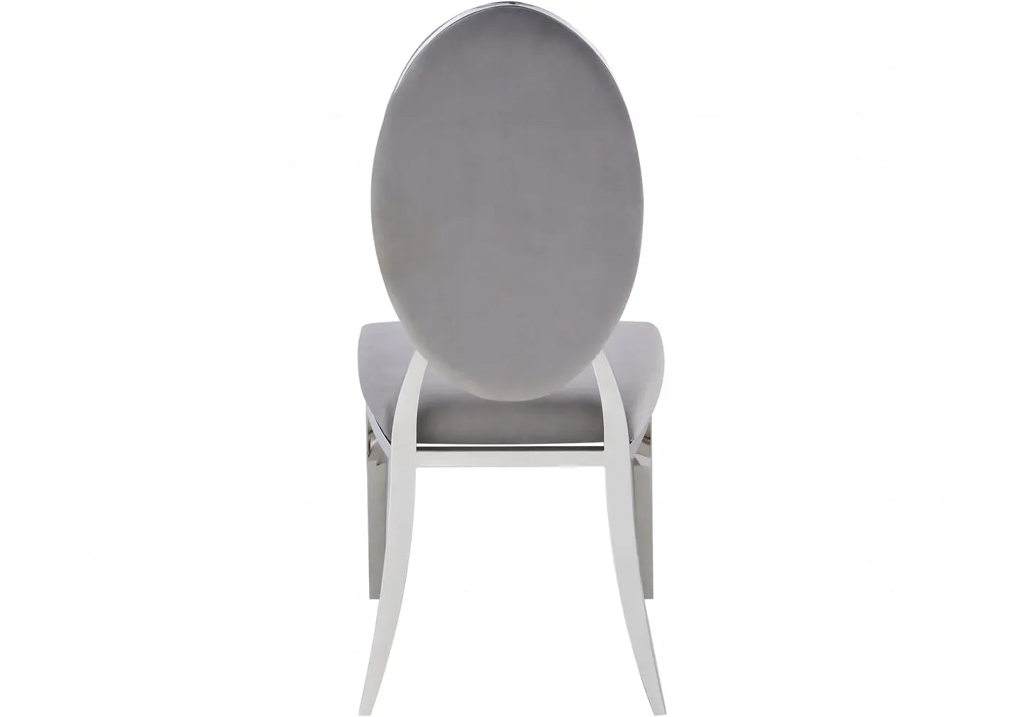 Chaise médaillon capitonnée gris NEO New Design