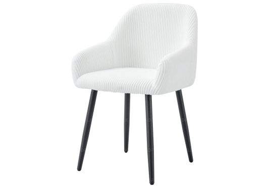 Chaise pied noir cotele ecru DENA New Design