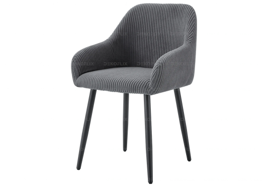 Chaise pied noir cotele gris DENA New Design