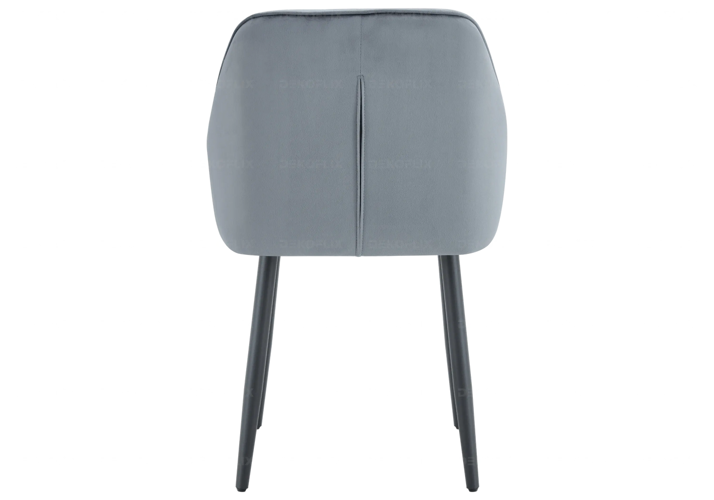 Chaise pied noir velours gris MORA New Design