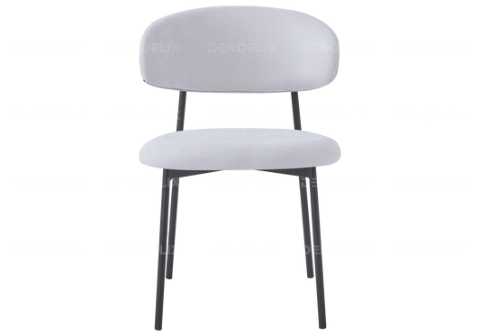 Chaise pied noir velours serge beige ASNA New Design