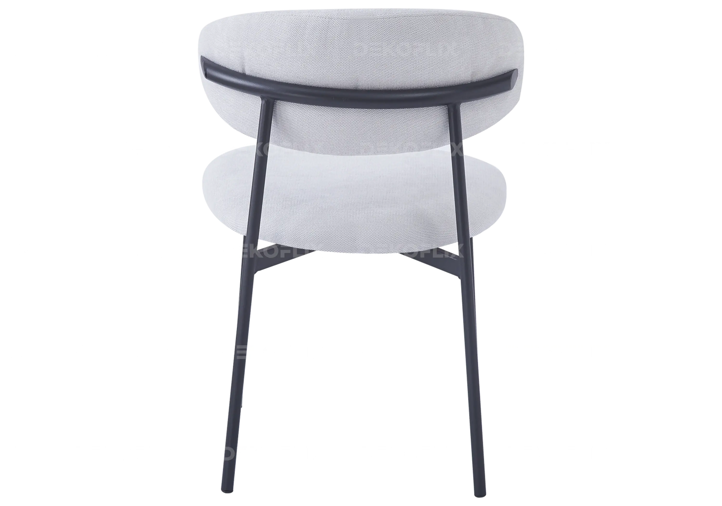 Chaise pied noir velours serge beige ASNA New Design