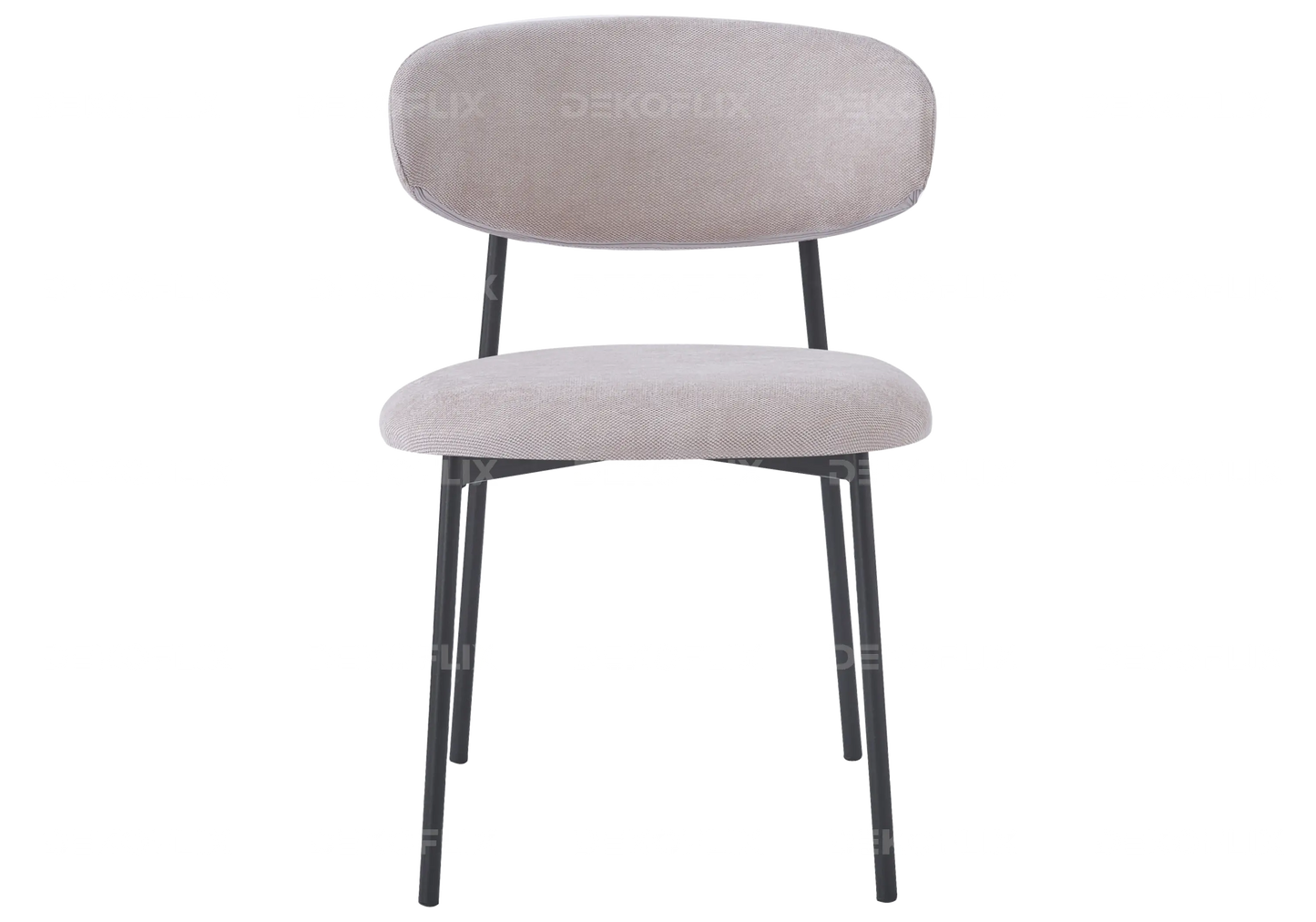 Chaise pied noir velours serge moka ASNA New Design
