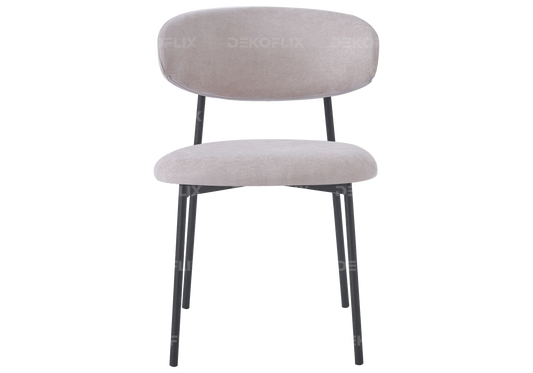 Chaise pied noir velours serge moka ASNA New Design