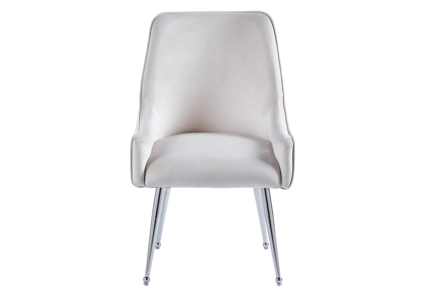 Chaise poignée chrome beige OPUS (Lot de 2) New Design