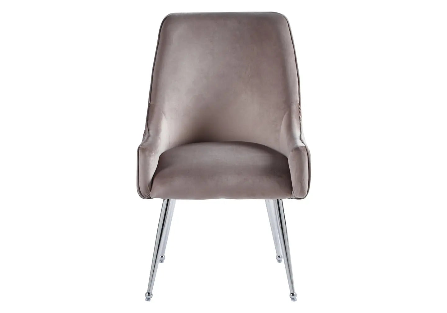 Chaise poignée chrome moka OPUS (Lot de 2) New Design