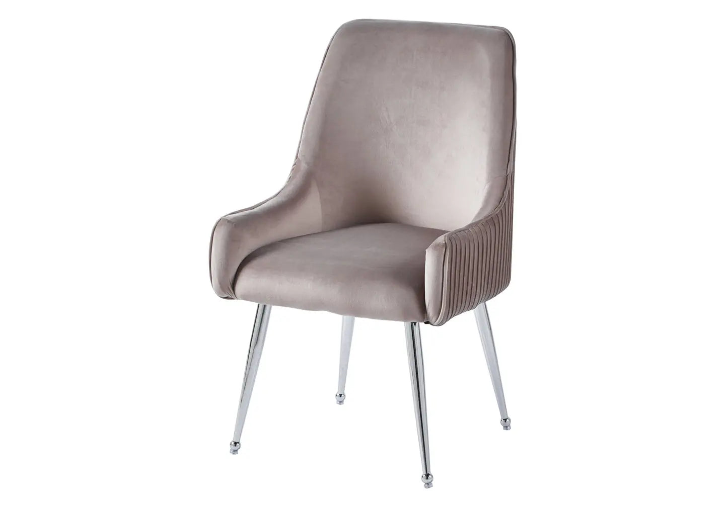 Chaise poignée chrome moka OPUS (Lot de 2) New Design