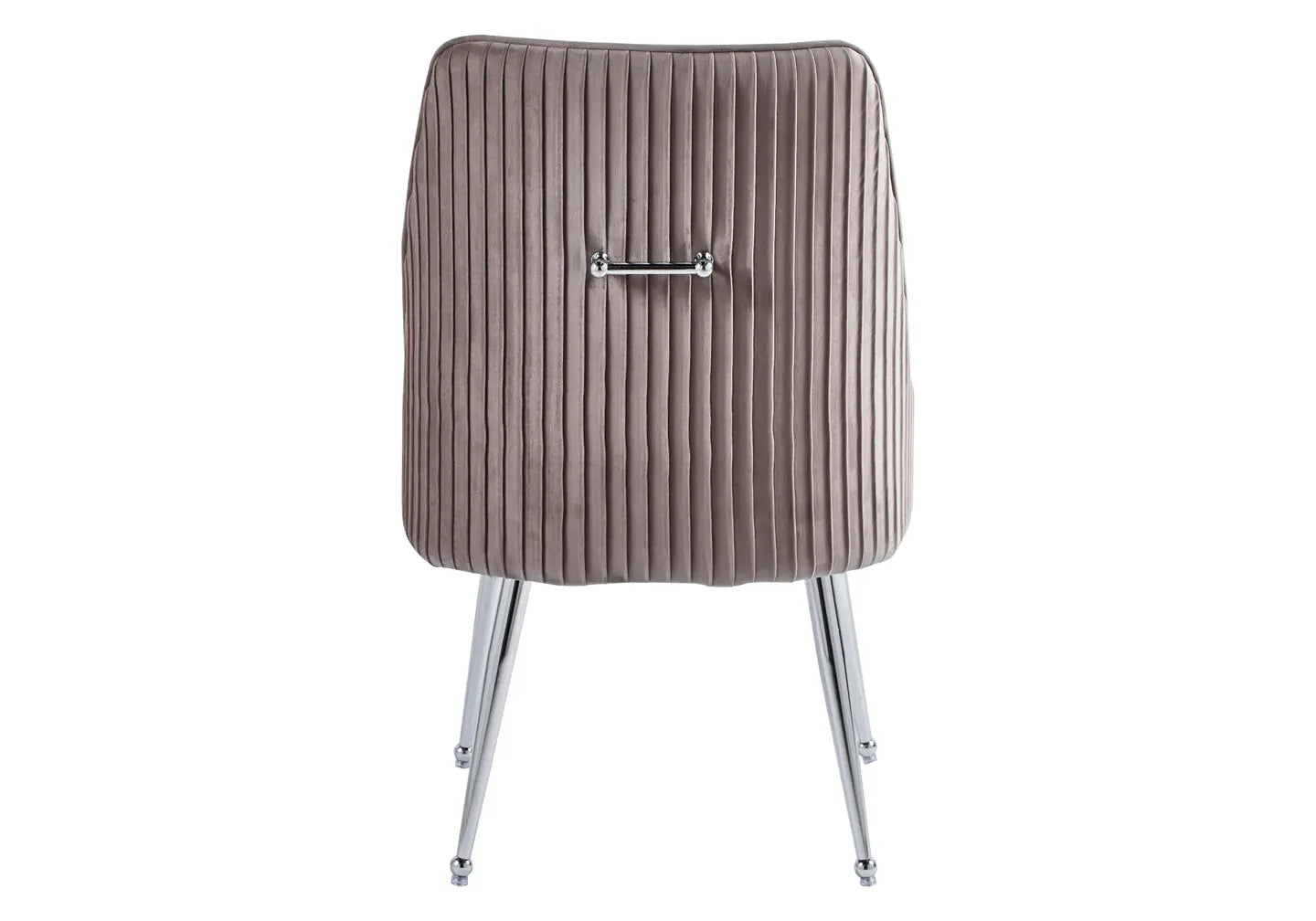 Chaise poignée chrome moka OPUS (Lot de 2) New Design