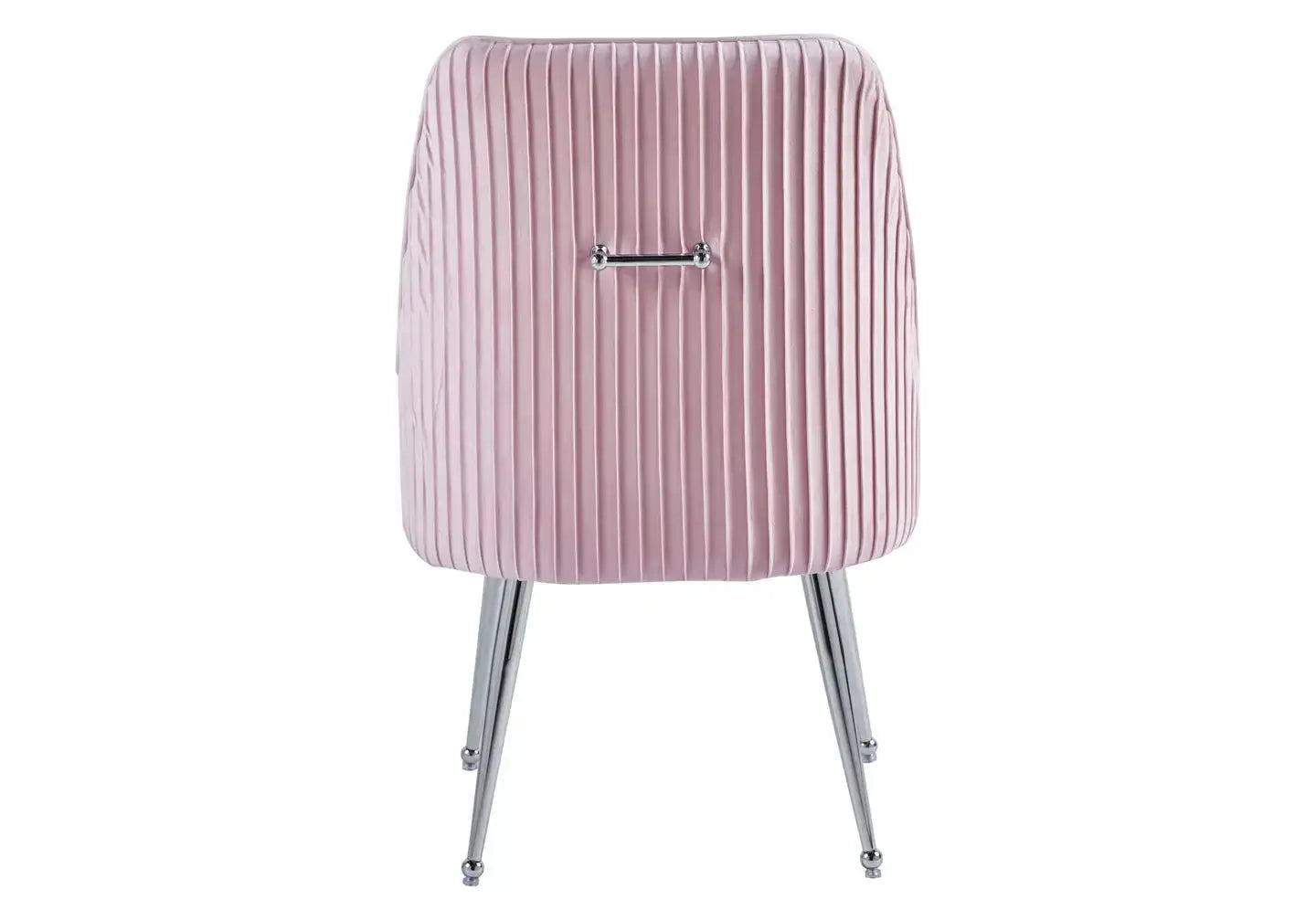 Chaise poignée chrome rose OPUS (Lot de 2) New Design