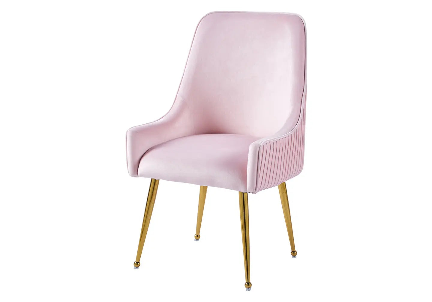 Chaise poignée dorée rose OPUS (Lot de 2) New Design