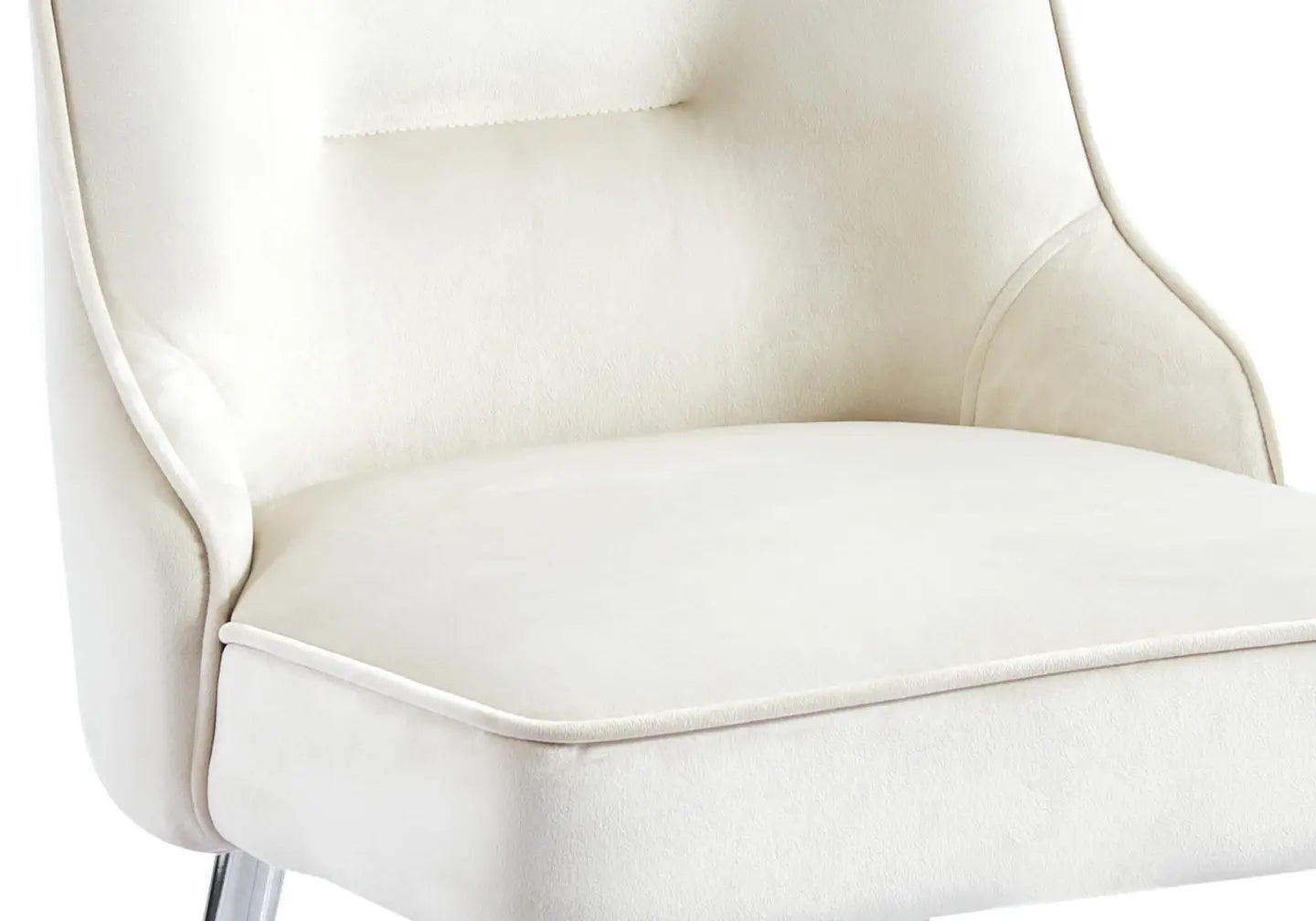 Chaise velours beige argent ZIP New Design