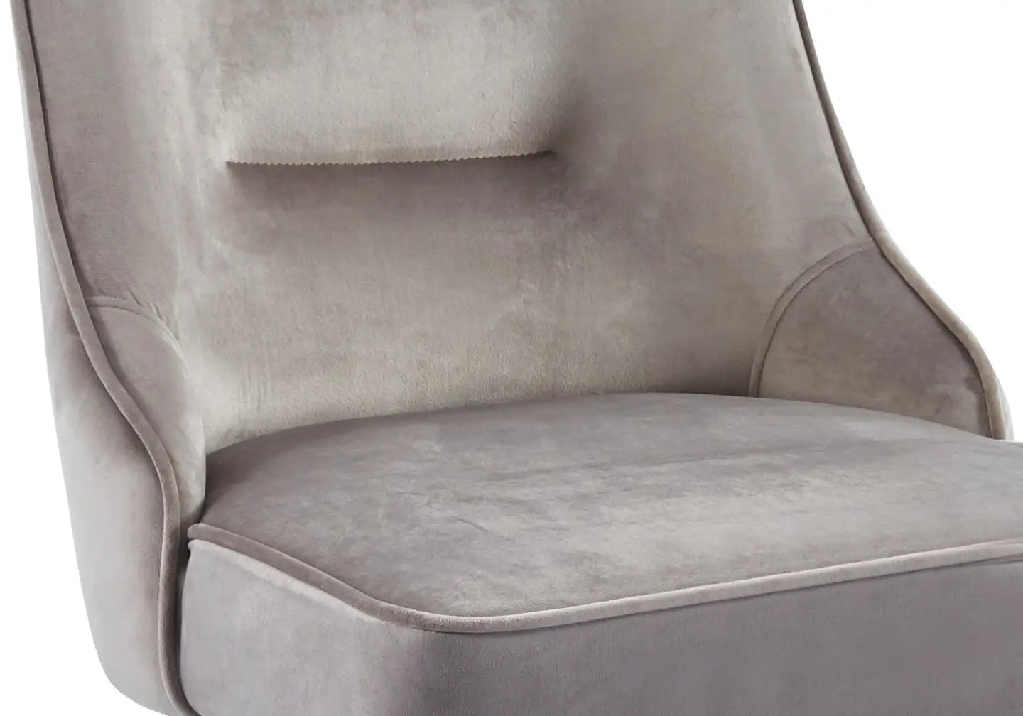 Chaise velours moka argent ZIP New Design