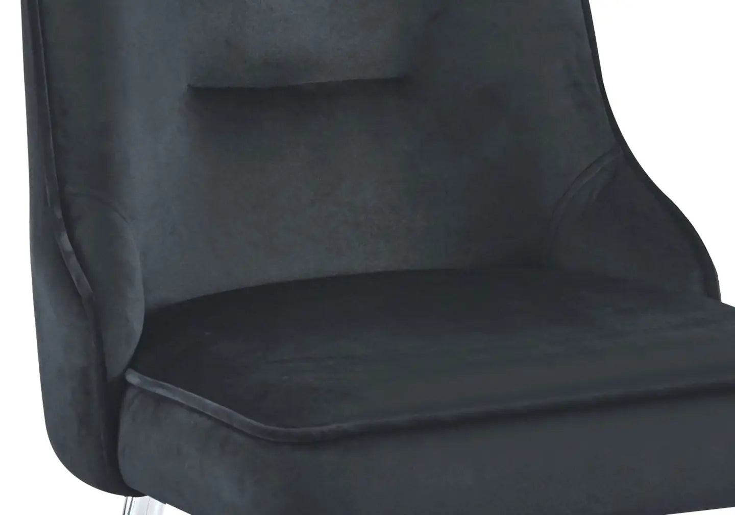 Chaise velours noir argent ZIP New Design