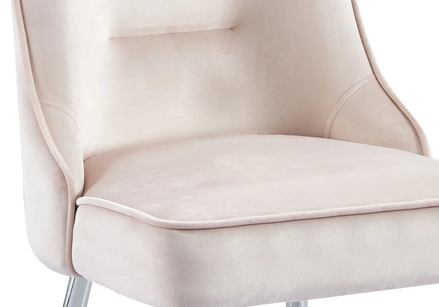 Chaise velours rose argent ZIP New Design