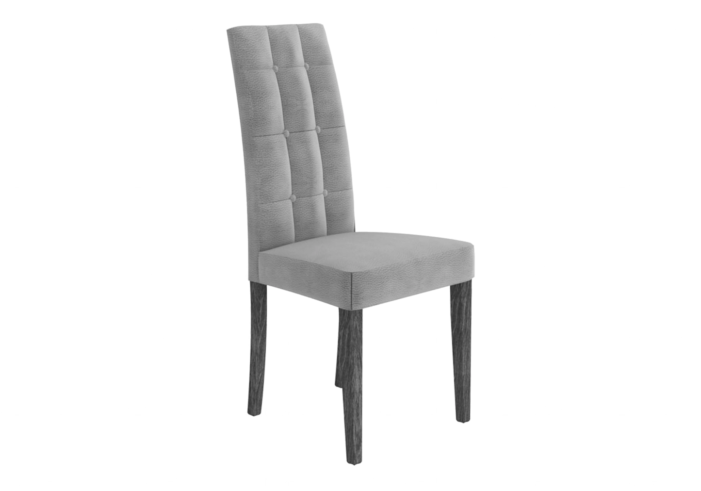 Chaise Capitonnée Bouleau Grise Design Élégante – Sarah