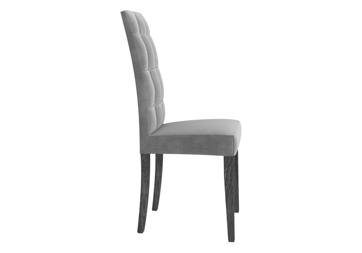 Chaise Capitonnée Bouleau Grise Design Élégante – Sarah