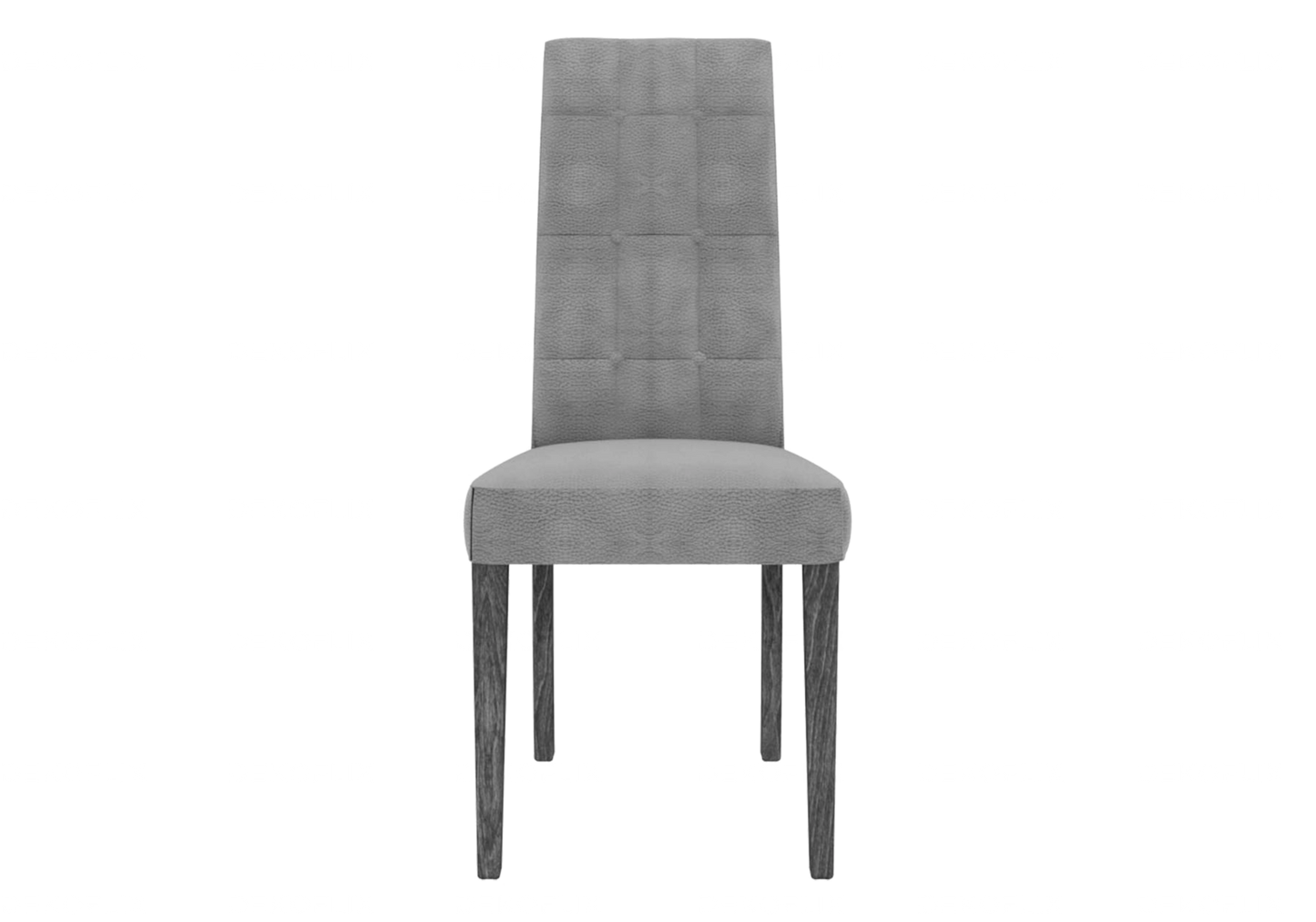Chaise Capitonnée Bouleau Grise Design Élégante – Sarah