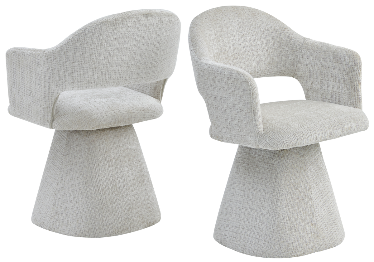 Salle à manger complète bois noyer et beige - Arca