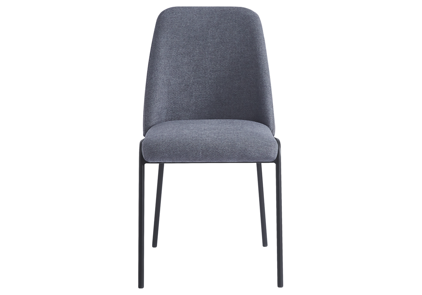 Chaise salle à manger effet lin anthracite - Malo x4