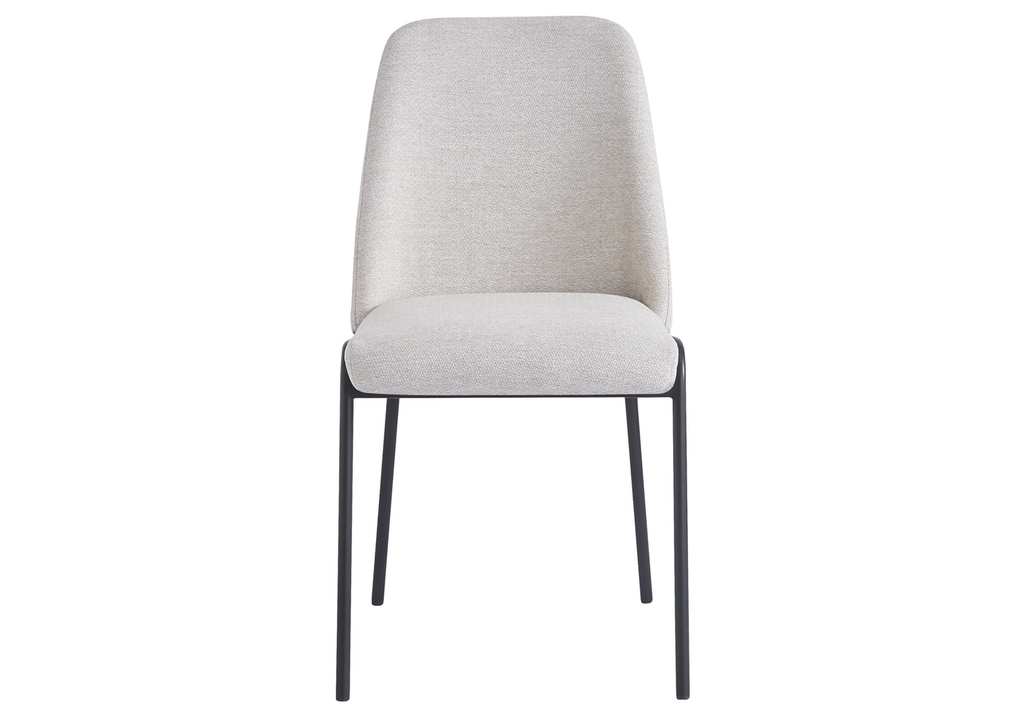 Chaise salle à manger effet lin beige - Malo x4