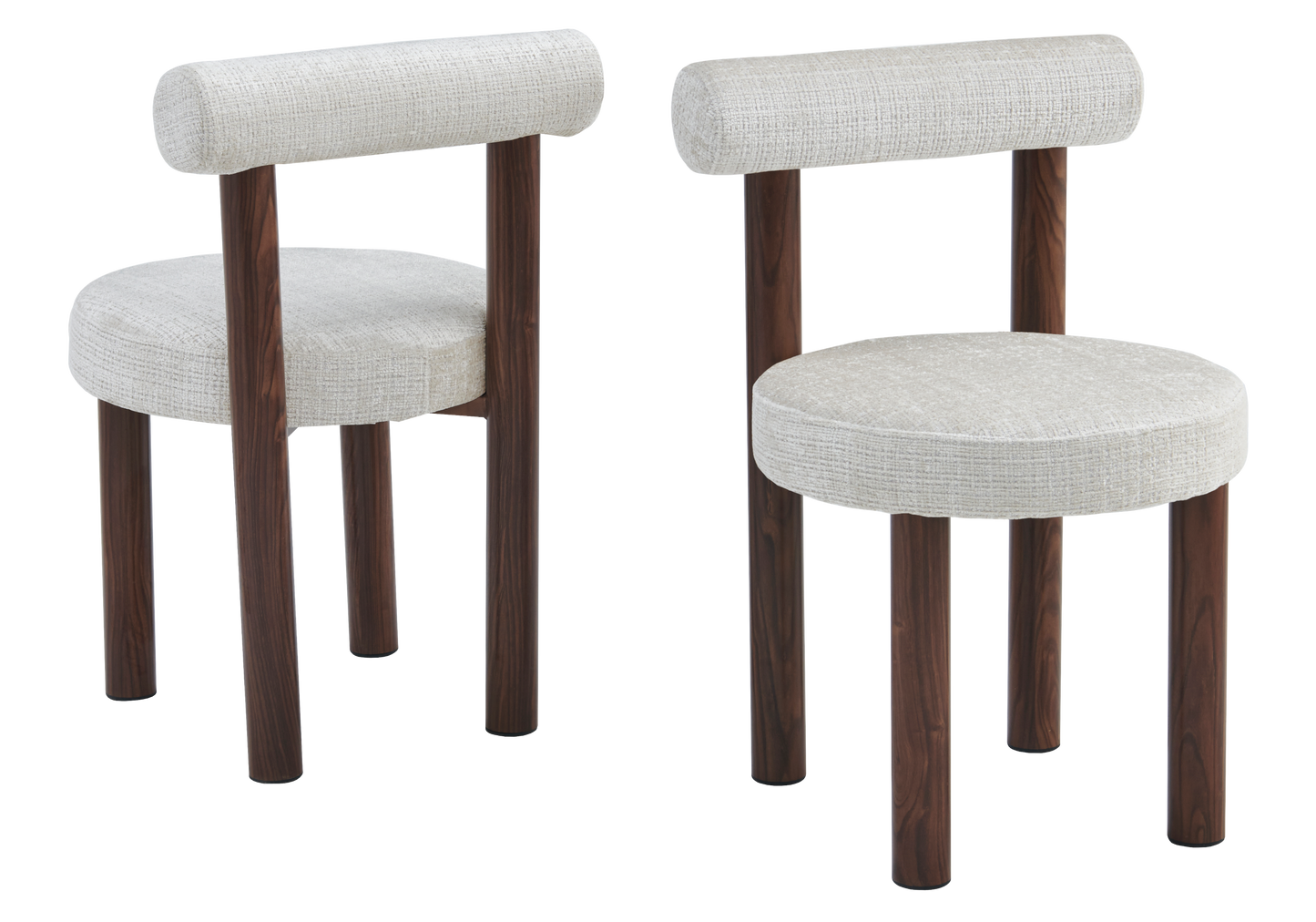 Ensemble table travertin et 4 chaises noyer – Doria