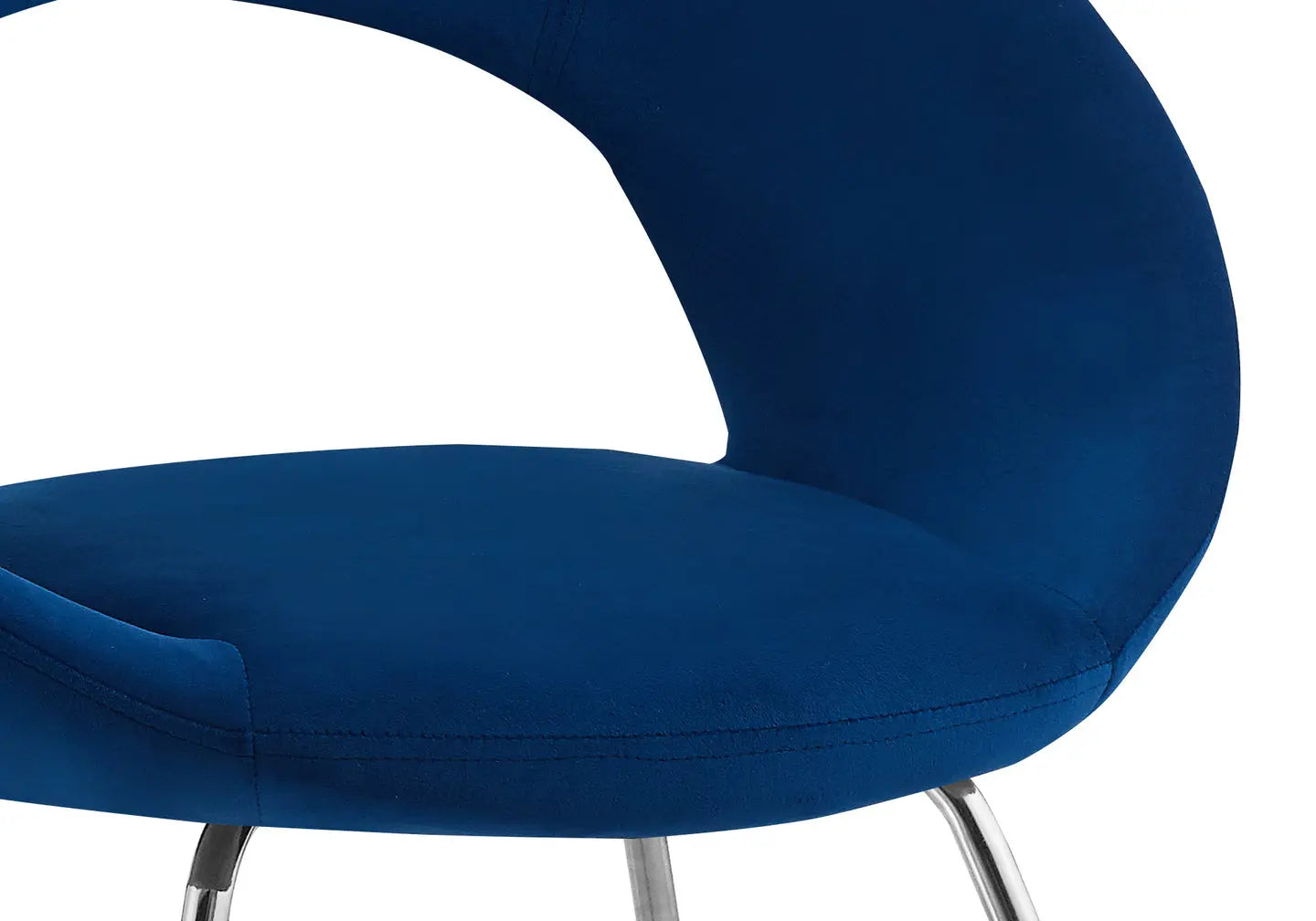 Chaises chromées bleu BABEL (lot de 4) New Design