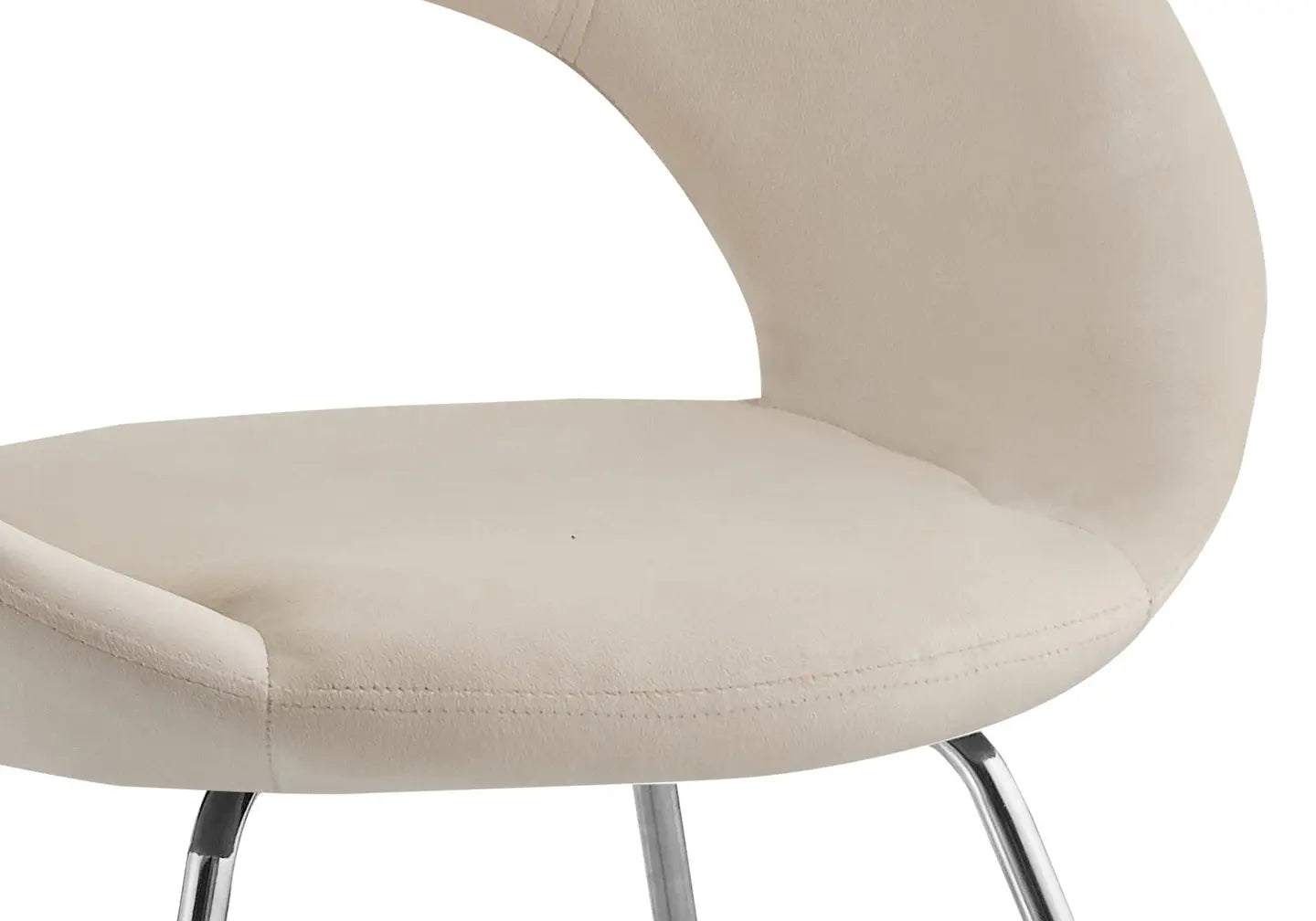 Chaises chromées écru BABEL (lot de 4) New Design