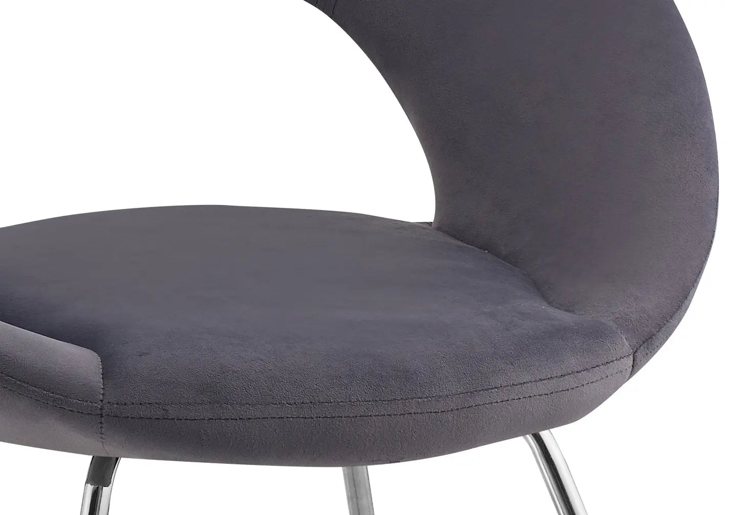 Chaises chromées gris BABEL (lot de 4) New Design