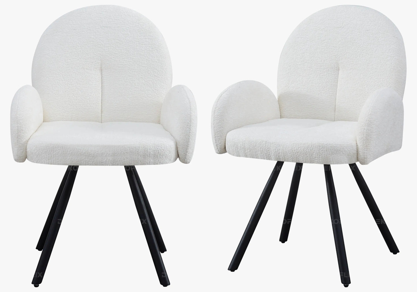 Chaises design velours ecru MIMI New Design