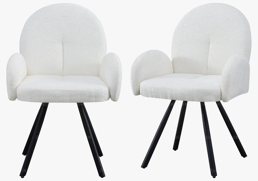 Chaises design velours ecru MIMI New Design
