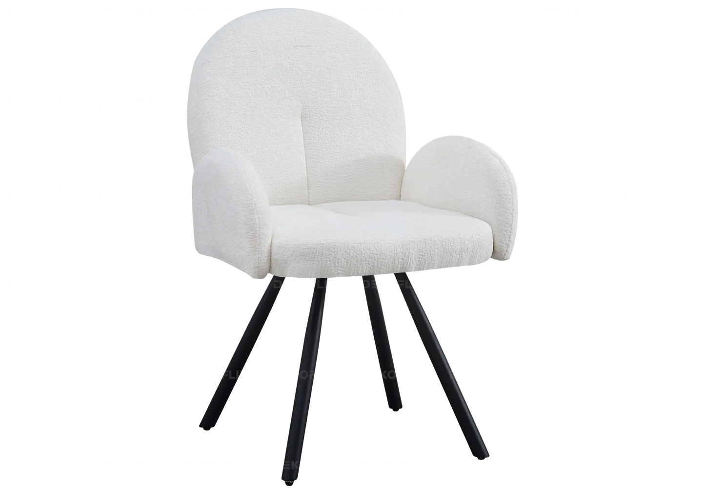 Chaises design velours ecru MIMI New Design