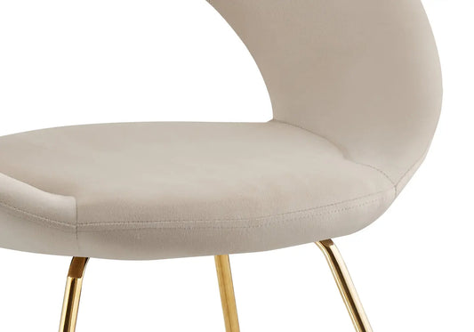 Chaises dorées beige BABEL (lot de 4) New Design